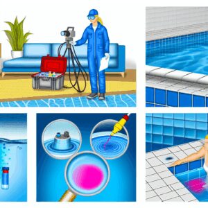 métodos para detectar fugas en piscinas